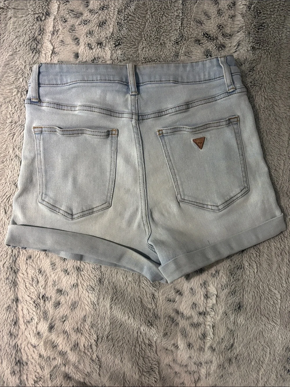 Guess Light Wash Distressed Women’s Denim  Shorts